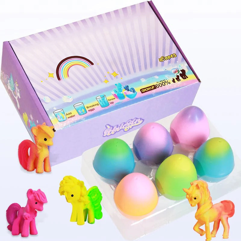 🔥Limited Time 49% Off✨6 Pack Hatching Growing Unicorn Eggs 🦄